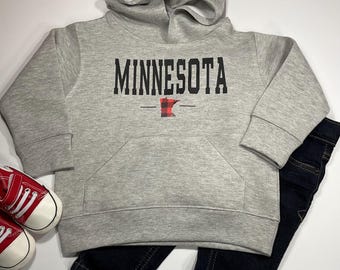 Minnesota Kids and Toddler Hoodie Sweatshirt
