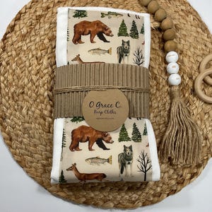 3 pk burp cloths - baby gift - newborn gift - baby shower gift