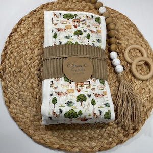 3 pk burp cloths - baby gift - newborn gift - baby shower gift