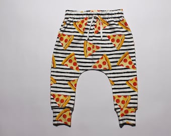 Baby Clothes -  Baby Clothes - Unisex Baby Gift - Baby joggers - Baby Leggings - Pizza Baby -