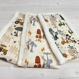 Unisex 3pk Burp Cloth, Baby burp cloth - newborn baby gift - Baby Shower gift - Baby Gift - Cotton Burp Cloths