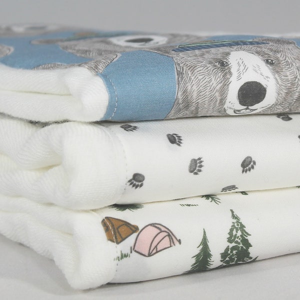 Baby Burp Cloths Set of 3 - Burp Rags - Burp Cloths - Baby Shower Gifts - Baby Boy Burp Rags