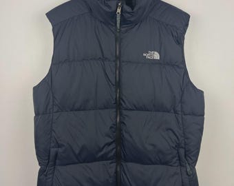 Chaleco acolchado vintage The North Face 550 Down Filled Navy, talla L