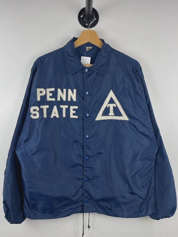Russell Athletic, Vintage 70s Russell Athletic Penn State Nittany Lions Navy Coaches Jacket Size S