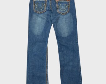 Vintage True Religion Women's Mid-Wash Jeans Size 30