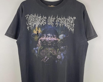Vintage Cradle of Filth 2001 T-shirt Blighting States of America L