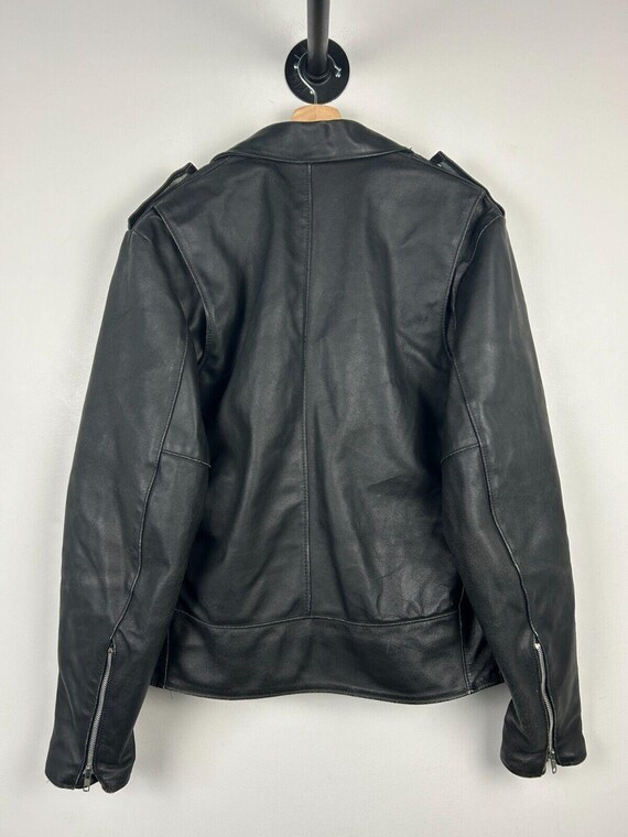 Vintage 80s Sears the Leather Shop Black Motorcyle Moto
