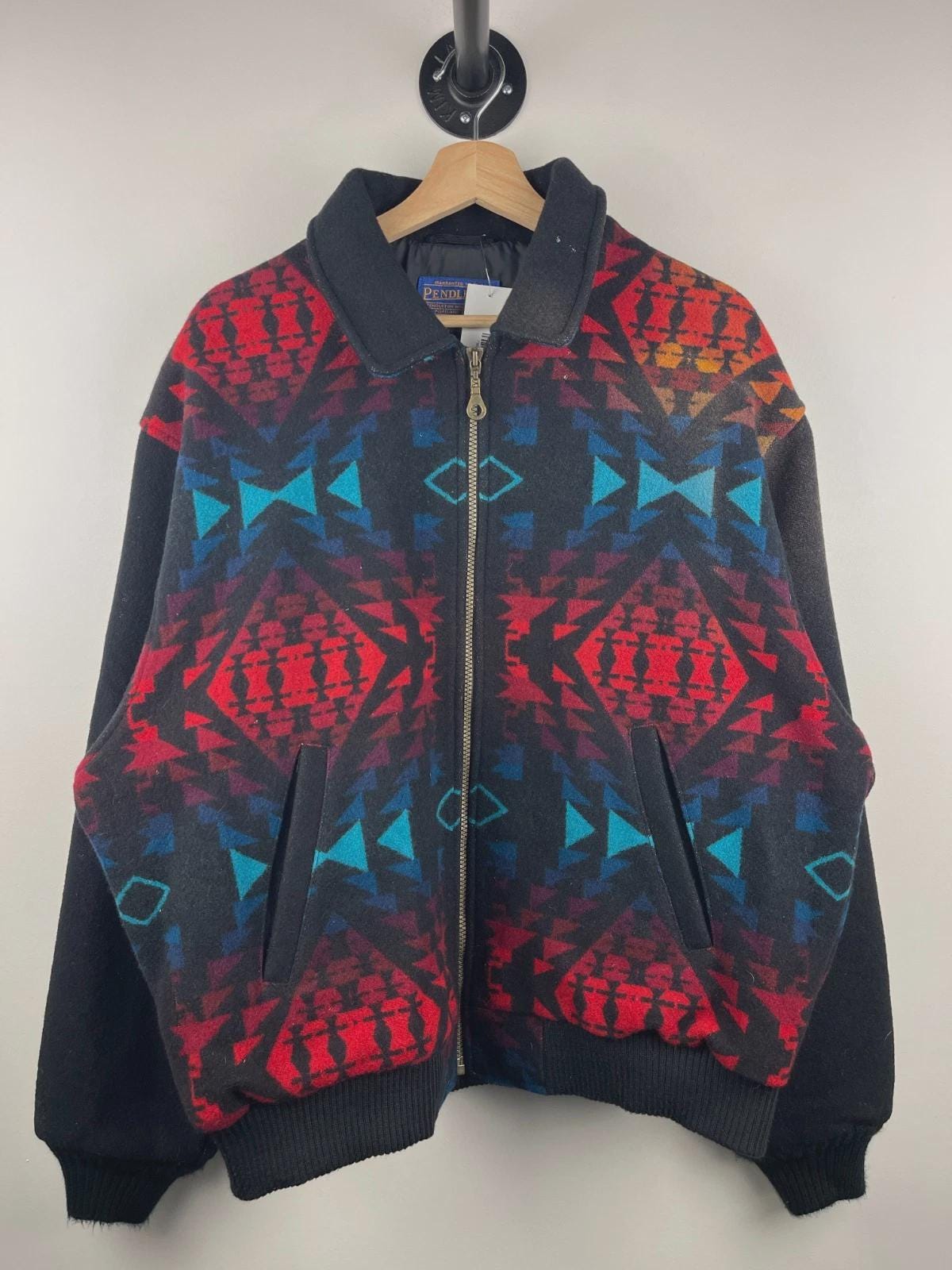 Veste Vintage En Laine Pendleton Western Wear - Taille 42, Marron - Occasion En Très Bon état, Fabriquée Aux USA