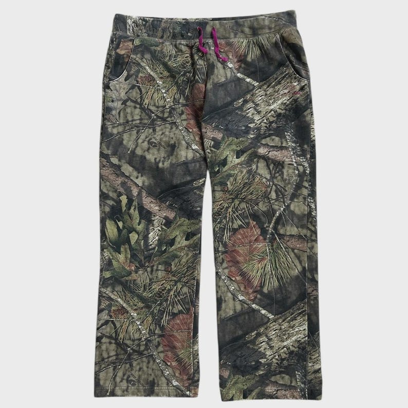Vintage Mossy Oak Real Tree Camo Baggy Sweatpants Size L image 1