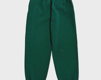 Vintage 90s Hanes Premium Weight Blank Green Sweatpants Size XL