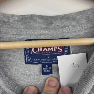 Vintage Champs North Carolina Tar Heels Embroidered Grey Crewneck Size M image 6