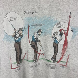 Vintage 90s Northern Elements Golf Tip Grey Tee Size XL image 3