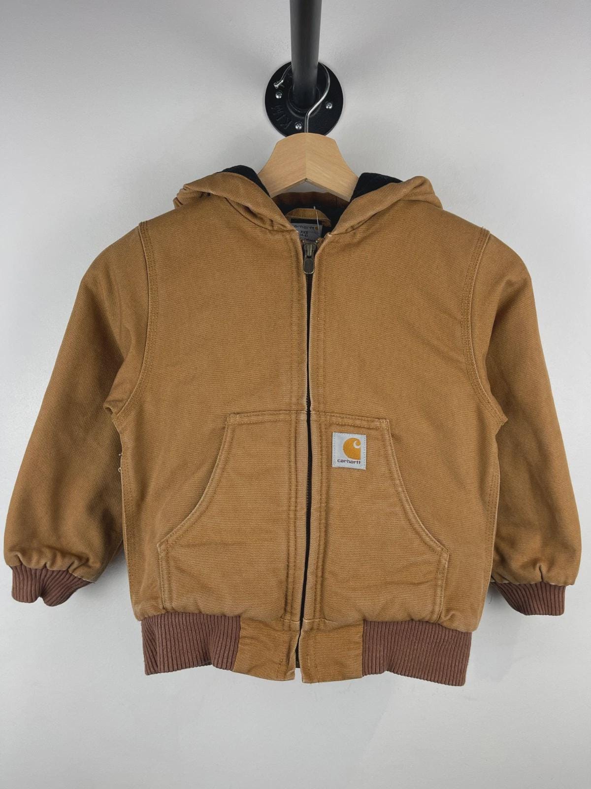 Carhartt Active Jacket Vintage カーハート キッズ Vintage Carhartt Active Light Brown Kids Hooded Work Jacket Size