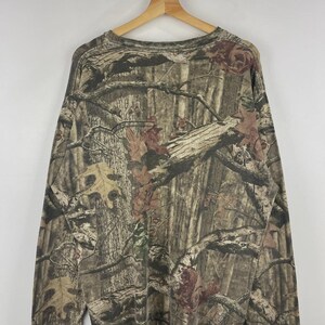 Vintage Mossy Oak Real Tree Camo Pocket Long Sleeve Size L image 2