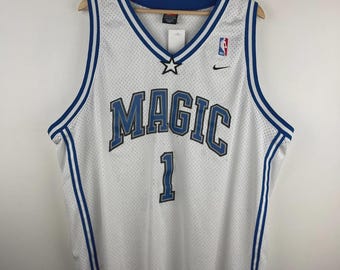 Vintage 90-tals NBA Nike Orlando Magic McGrady vit baskettröja storlek XXL
