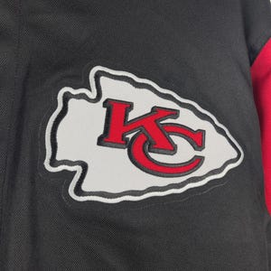 Vintage NFL Kansas City Chiefs Black & Red Varsity Jacket Size XL image 3