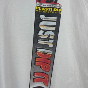 Vintage 90s NHRA Plasti Dip Racing White Tee Size 3XL image 4
