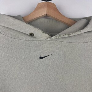 Vintage 90s Nike Middle Swoosh Pistachio Hoodie Size XXL image 3