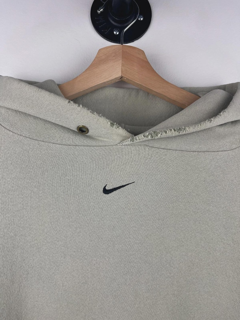 Vintage 90s Nike Middle Swoosh Pistachio Hoodie Size XXL image 3