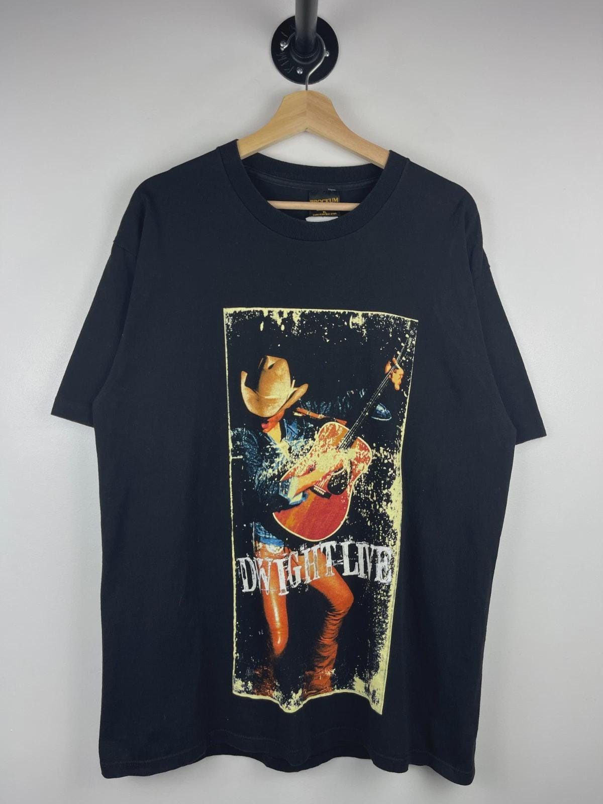 Vintage 90s Dwight Yoakam Live Brockum Black Tee Size XL - Etsy