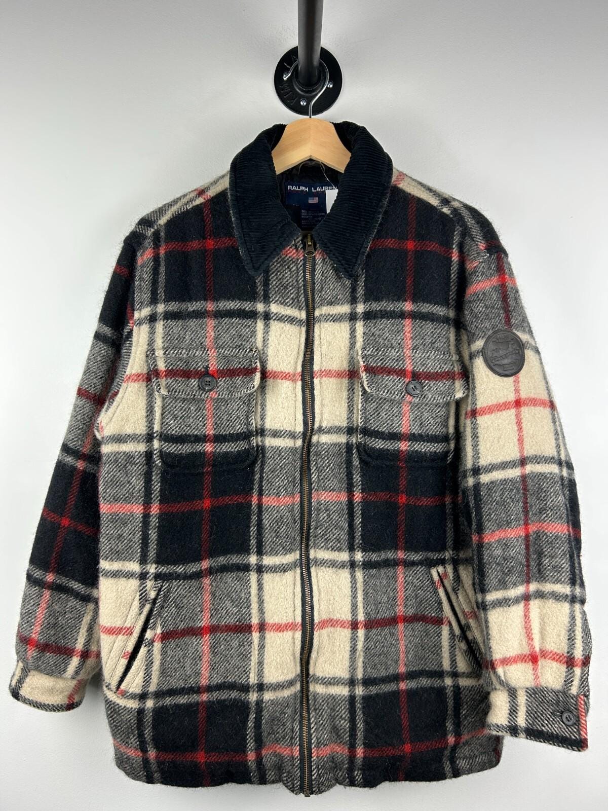 ジャケット・アウター Ralph Lauren Vintage 1990 Wool Duffel Men's 90's Ralph Lauren Wool Hooded Duffel Coat with toggles