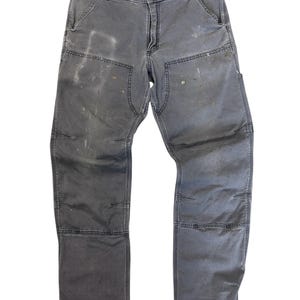 Vintage Carhartt Grey Double Knee Work Pants Size 33
