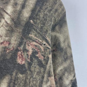 Vintage Mossy Oak Real Tree Camo Pocket Long Sleeve Size L image 6