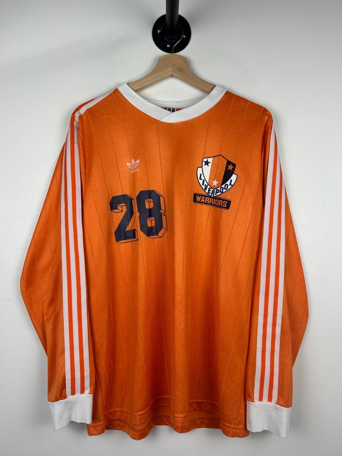 Vintage 90s Adidas Liverpool Warriors Orange Long Sleeve