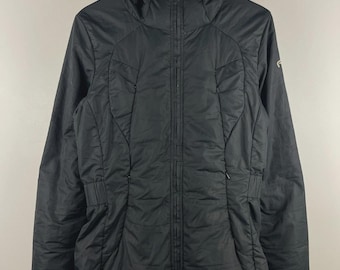 Vintage Nike ACG Schwarze Damen Parka Winterjacke Größe M