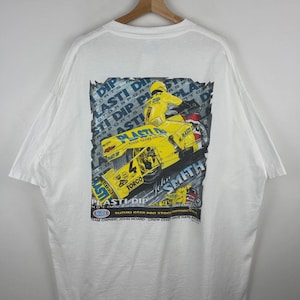 Vintage 90s NHRA Plasti Dip Racing White Tee Size 3XL image 1