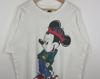 Vintage 90s Disney Mickey Unlimited Mickey Mouse White Tee Size XL