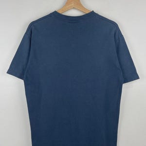Vintage 90s North Carolina Tar Heels University Navy Tee Size M image 2