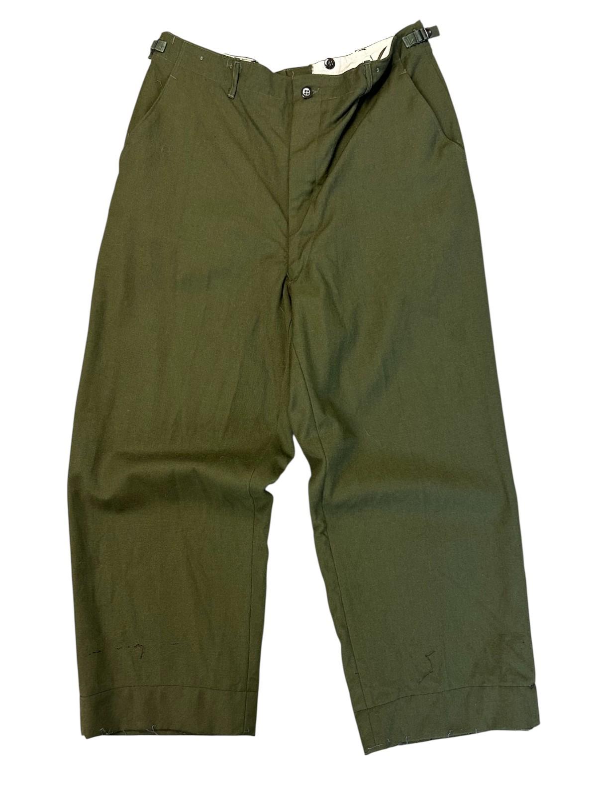 Vintage 50s Military Wool Field Trouser Pants M-1951 Size 38