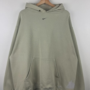 Vintage 90s Nike Middle Swoosh Pistachio Hoodie Size XXL image 1