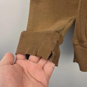 Sudadera con capucha Carhartt vintage de los 90, bordada, color marrón desgastado, talla XL imagen 8