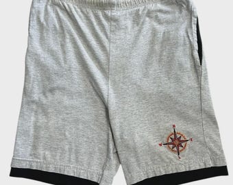 Vintage 90s Marlboro Adventure Team Compass Grey Shorts Size M