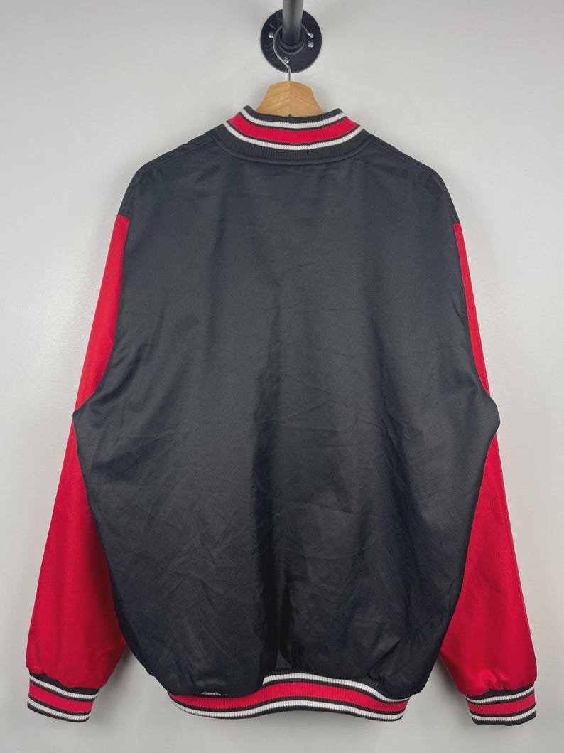 Vintage NFL Kansas City Chiefs Black & Red Varsity Jacket Size XL image 2