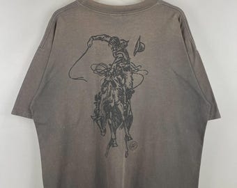 90s Marlboro Northern Arizona Railroad Pocket T-shirt White Sz XL