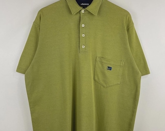 Polo Stussy verde vintage anni '90, taglia L
