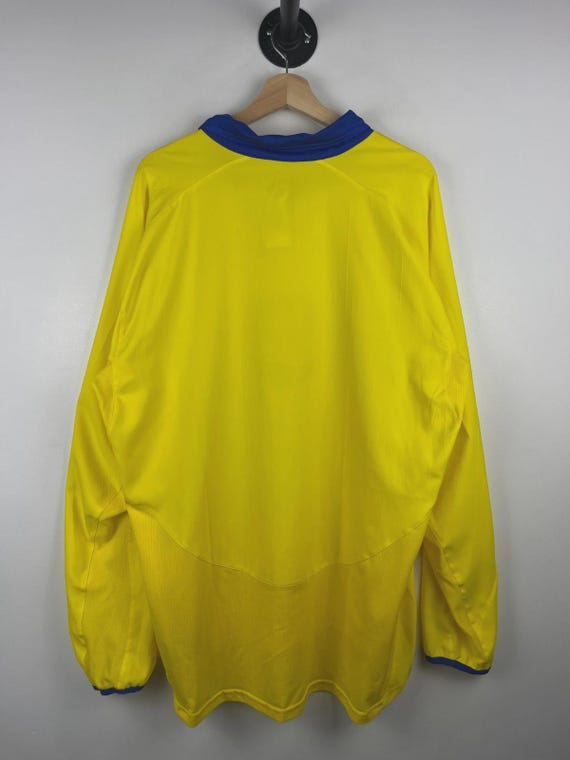Vintage 2003-2004 Nike Arsenal FC Away Yellow Long Sleeve Soccer