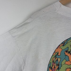 Vintage 90s Liquid Blue Grateful Dead MC Escher Art All Over Print White Tee XL image 5