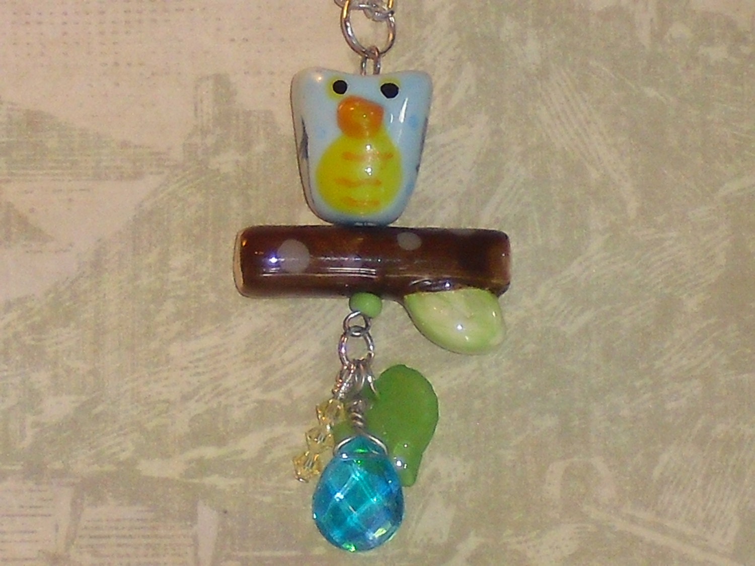 Ceramic Owl Necklace