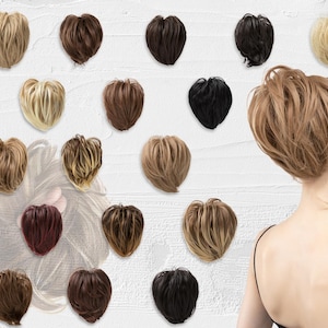 女性用カーリー合成ヘアバンシュシュ、伸縮性があり着用しやすいカーリーアフロヘアバンラップ