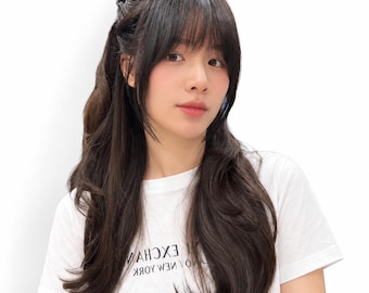Hand-tied Human Hair Clip-in Bangs, French Style Extensions