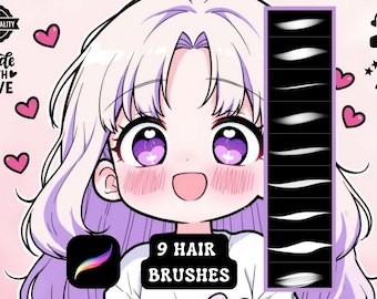 Haarborstels voortplanten: anime-inktbenodigdheden, 9 contourborstels voor anime, manga en stripkunst