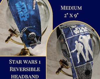 Double-Sided Galactic Fabric Headband | Reversible Cotton Headband