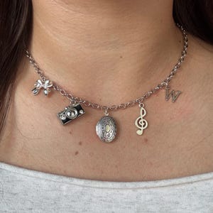 Wonwoo Locket Charm Necklace | Seventeen Jewelry | Subtle Kpop Necklace | Silver