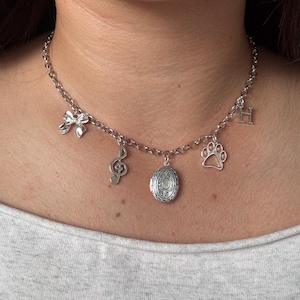 Hoshi Locket Charm Necklace | Seventeen Jewelry | Subtle Kpop Necklace | Kwon Soonyoung | Silver