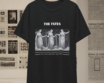 The Fates Unisex Tee, Moirai Greek Mythology Shirt, Poet Shirt, Dark Academia Clothing, Ancient Greece, Literary Aesthetic, Artsy Goddess