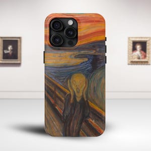 The Scream Phone Case, Edvard Munch iPhone Case, Expressionist Art Phone Cover, Famous Painting Case, Artistic Smartphone Accessory,